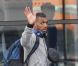 Yann M'Vila lors de l'arrivée de l'équipe de France au Bourget le dimanche 24 juin 2012 après son élimination de l'Euro