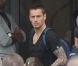 Mathieu Debuchy lors de l'arrivée de l'équipe de France au Bourget le dimanche 24 juin 2012 après son élimination de l'Euro