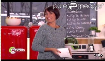Alessandra Sublet affiche une nouvelle coupe de cheveux trop craquante dans C à vous sur France 5 le lundi 9 janvier 2012