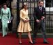 Kate Middleton et le prince William à la sortie de la Signet Library pour rejoindre la cathédrale Saint-Gilles. En présence de Kate Middleton, le prince William (tous deux connus sous le titre de comte et comtesse de Strathearn en Ecosse) a été fait le 5 juillet 2012 chevalier de l'ordre du Chardon en la cathédrale Saint Gilles d'Edimbourg, comme décidé par Elizabeth II au mois de mai en cadeau pour les 30 ans de son petit-fils.