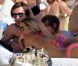 Andrea Pirlo, sa femme Deborah et leurs enfants Niccolo et Angela profitent de vacances familiales à Ibiza le 6 juillet 2012