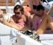 Andrea Pirlo, sa femme Deborah et leurs enfants Niccolo et Angela profitent de vacances familiales à Ibiza le 6 juillet 2012