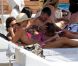 Andrea Pirlo, sa femme Deborah et leurs enfants Niccolo et Angela profitent de vacances familiales à Ibiza le 6 juillet 2012