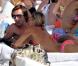 Andrea Pirlo se détend auprès de sa femme Deborah après l'Euro 2012 à Ibiza le 6 juillet 2012