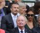David et Victoria Beckham étaient à Wimbledon pour encourager depuis la loge royale Andy Murray en finale du tournoi londonien, dimanche 8 juillet 2012. Malgré l'Andymania de toute la nation et des people, l'Ecossais s'est incliné face à Roger Federer, victorieux pour la 7e fois à Wimbledon.