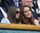 Kate Middleton et sa soeur Pippa étaient réunies à Wimbledon pour encourager depuis la loge royale Andy Murray en finale du tournoi londonien, dimanche 8 juillet 2012. Malgré l'Andymania de toute la nation et des people, l'Ecossais s'est incliné face à Roger Federer, victorieux pour la 7e fois à Wimbledon.