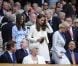 Kate Middleton et sa soeur Pippa étaient réunies à Wimbledon pour encourager depuis la loge royale Andy Murray en finale du tournoi londonien, dimanche 8 juillet 2012. Malgré l'Andymania de toute la nation et des people, l'Ecossais s'est incliné face à Roger Federer, victorieux pour la 7e fois à Wimbledon.