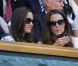 Kate Middleton et sa soeur Pippa étaient réunies à Wimbledon pour encourager depuis la loge royale Andy Murray en finale du tournoi londonien, dimanche 8 juillet 2012. Malgré l'Andymania de toute la nation et des people, l'Ecossais s'est incliné face à Roger Federer, victorieux pour la 7e fois à Wimbledon.