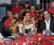 Cernée par les guitares et ravie, la princesse Stéphanie de Monaco a placé le gala estival annuel de Fight Aids Monaco sous le signe des rythmes flamenco, lundi 9 juillet 2012 au Sporting d'été de Monte-Carlo. Chico and the Gypsies ont rythmé la soirée.