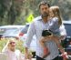 Ben Affleck et ses filles Seraphina et Violet, le 3 juillet 2012