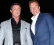 Sylvestern Stallone et Arnold Schwarzenegger lors de la présentation d' Expendables 2  au Comic Con de San Diego, le 12 juillet 2012.