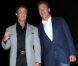 Sylvester Stallone et Arnold Schwarzenegger lors de la présentation d' Expendables 2  au Comic Con de San Diego, le 12 juillet 2012.