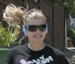 Fergie en plein jogging
