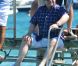 Elton John au Club 55 de St-Tropez, le lundi 16 juillet 2012.