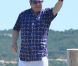 Elton John au Club 55 de St-Tropez, le lundi 16 juillet 2012.