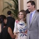 Princesse Letizia : Petite robe fleurie pour intérim de charme avec Felipe