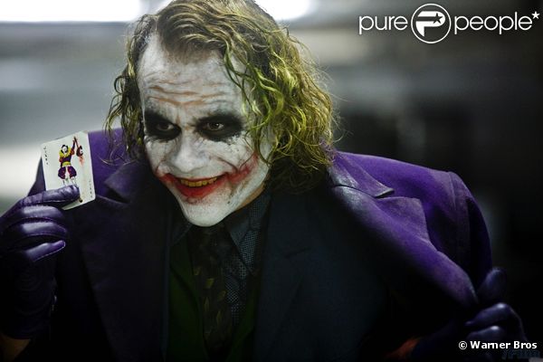 Heath Ledger dans  The Dark Knight  (2008).