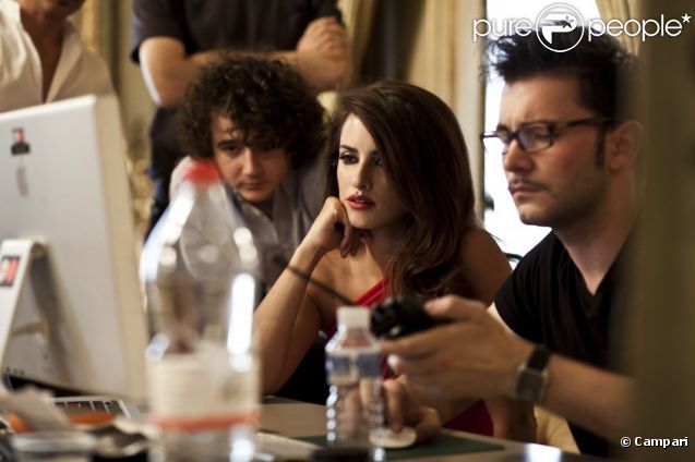Backstage du calendrier Campari avec Penélope Cruz