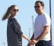 Lara Stone et David Walliams prennent du bon temps sur un yacht à Saint-Tropez le 8 août 2012