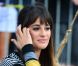 Lea Michele sur le tournage de la série Glee, le 11 août 2012 à New York