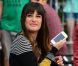 Lea Michele sur le tournage de la série Glee, le 11 août 2012 à New York