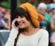 Lea Michele sur le tournage de la série Glee, le 11 août 2012 à New York