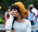 Lea Michele sur le tournage de la série Glee, le 11 août 2012 à New York