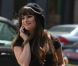 Lea Michele sur le tournage de la série Glee, le 11 août 2012 à New York
