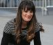 Lea Michele sur le tournage de la série Glee, le 11 août 2012 à New York