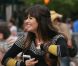 Lea Michele sur le tournage de la série Glee, le 11 août 2012 à New York