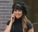 Lea Michele sur le tournage de la série Glee, le 11 août 2012 à New York