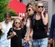Kate Moss et sa fille Lila Grace dans les rues de Londres, le 11 août 2012