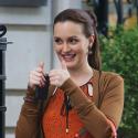 Leighton Meester et Ed Westwick : Bonne humeur sur le tournage de Gossip Girl