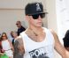 Le très tatoué Casper Smart, également présent à la pool party à l'hôtel-casino MGM Grand. Las Vegas, le 18 août 2012.