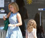 Geri Halliwell et sa fille Bluebell Madonna en visite dans la ville de Grasse, le 20 août 2012.