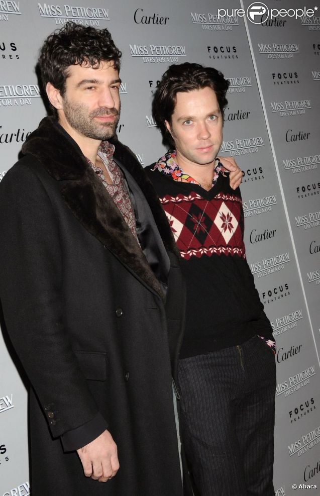 Rufus Wainwright et son compagnon Jorn Weisbrodt, à New York, le 9 mars 2008.