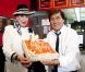 Geneviève de Fontenay et Frank Michael célèbrent le 80e anniversaire de la dame au chapeau, le 29 août 2012.
