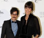 Daphné Bürki et son homme Gunther Love lors du 100e anniversaire du groupe Barrière, le 1er septembre 2012, à Deauville.