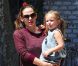 Jennifer Garner et sa fille Seraphina à Los Angeles, le 4 août 2012