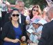 Salma Hayek, son mari François-Henri Pinault et leur fille Valentina à Deauville le 7 septembre 2012