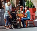 Heidi Klum, sa mère et son fils, et une amie
