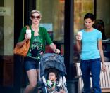 Heidi Klum, son fils Johan Samuel, et une amie 