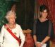 Carla Bruni et Nicolas Sarkozy en visite officielle auprès de la reine Elizabeth II et du duc d'Edimbourg à Londres, le 26 mars 2008.