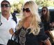 JESSICA SIMPSON, SON FIANCE ERIC JOHNSON ET LEUR FILLE MAXWELL A L'AEROPORT DE LOS ANGELES, LE 9 SEPTEMBRE 2012. ILS VONT PRENDRE UN VOL A DESTINATION DE NEW YORK.  Jessica Simpson, her fiance Eric Johnson and their daughter Maxwell departing on a flight at LAX airport in Los Angeles, California on September 9, 2012.09/09/2012 - LOS ANGELES