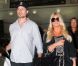 Jessica Simpson arrive à l'aéroport JFK de New York avec son fiancé Eric Johson et leur fille Maxwell. Le 9 septembre 2012.