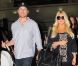 Jessica Simpson arrive à l'aéroport JFK de New York avec son fiancé Eric Johson et leur fille Maxwell. Le 9 septembre 2012.
