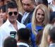 Britney Spears et Simon Cowell lors du lancement de la deuxième saison de X Factor à Hollywood, le 11 septembre 2012