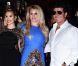 Les quatre jurés - Britney Spears, Demi Lovato, Simon Cowell et L.A. Reid lors du lancement de la deuxième saison de X Factor à Hollywood, le 11 septembre 2012