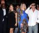 Les quatre jurés - Britney Spears, Demi Lovato, Simon Cowell et L.A. Reid lors du lancement de la deuxième saison de X Factor à Hollywood, le 11 septembre 2012