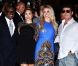 Les quatre jurés - Britney Spears, Demi Lovato, Simon Cowell et L.A. Reid lors du lancement de la deuxième saison de X Factor à Hollywood, le 11 septembre 2012